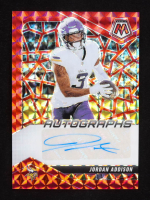 Jordan Addison 2025 Panini Mosaic Autographs Mosaic Red #18 #120/199 at PristineAuction.com