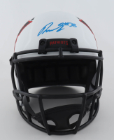 Rhamondre Stevenson Signed Patriots Full-Size Lunar Eclipse Speed Helmet (JSA) at PristineAuction.com