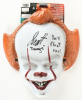 Jackson Robert Scott Signed "IT" Pennywise Mask Inscribed "Georgie" & "You'll Float Too!" (JSA) at PristineAuction.com