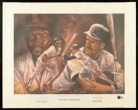 Tony Gwynn & Wade Boggs Signed LE "Batting Champions" 19x24 Lithograph By RJ Morrisey (Beckett) at PristineAuction.com
