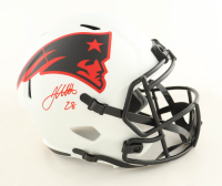 Jarrett Stidham Signed Patriots Full-Size Lunar Eclipse Alternate Speed Helmet (NEP) at PristineAuction.com