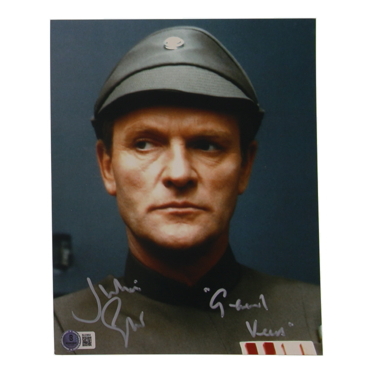 Julian Glover Signed "Star Wars Episode VI: Return of the Jedi" 8x10 Photo Inscribed "General Veers" (Beckett) at PristineAuction.com Julian Glover Signed "Star Wars Episode VI: Return of the Jedi" 8x10 Photo Inscribed "General Veers" (Beckett) at PristineAuction.com