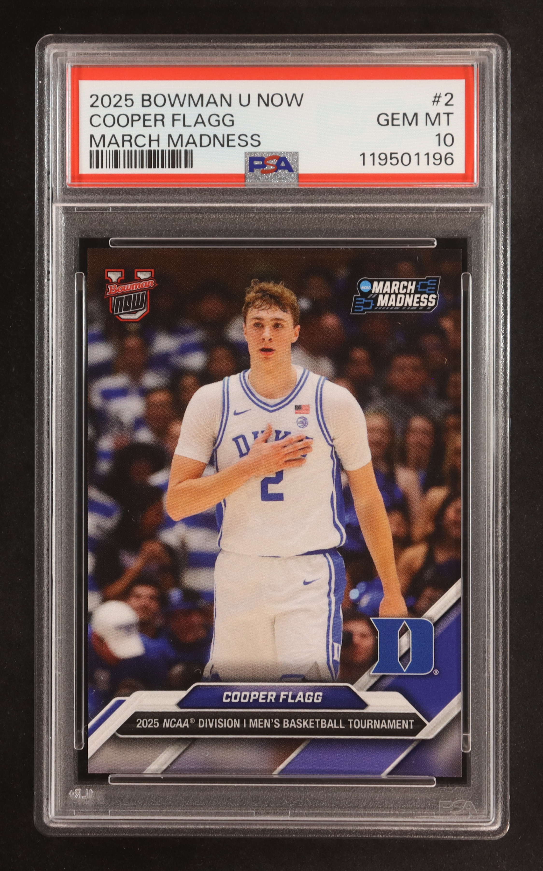 Cooper Flagg 2025 Bowman University Now March Madness #2 (PSA 10) at PristineAuction.com Cooper Flagg 2025 Bowman University Now March Madness #2 (PSA 10) at PristineAuction.com