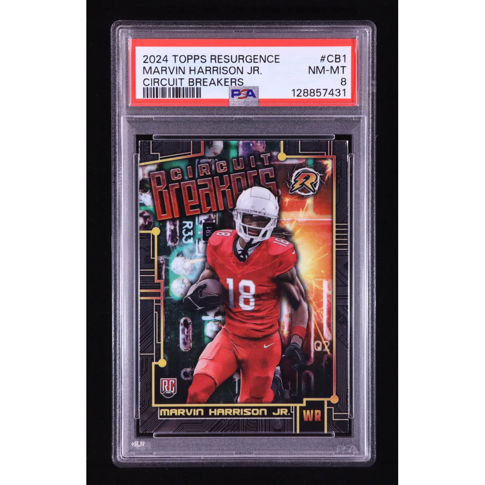 Marvin Harrison Jr. 2024 Topps Resurgence Circuit Breakers #CB1 RC (PSA 8) at PristineAuction.com