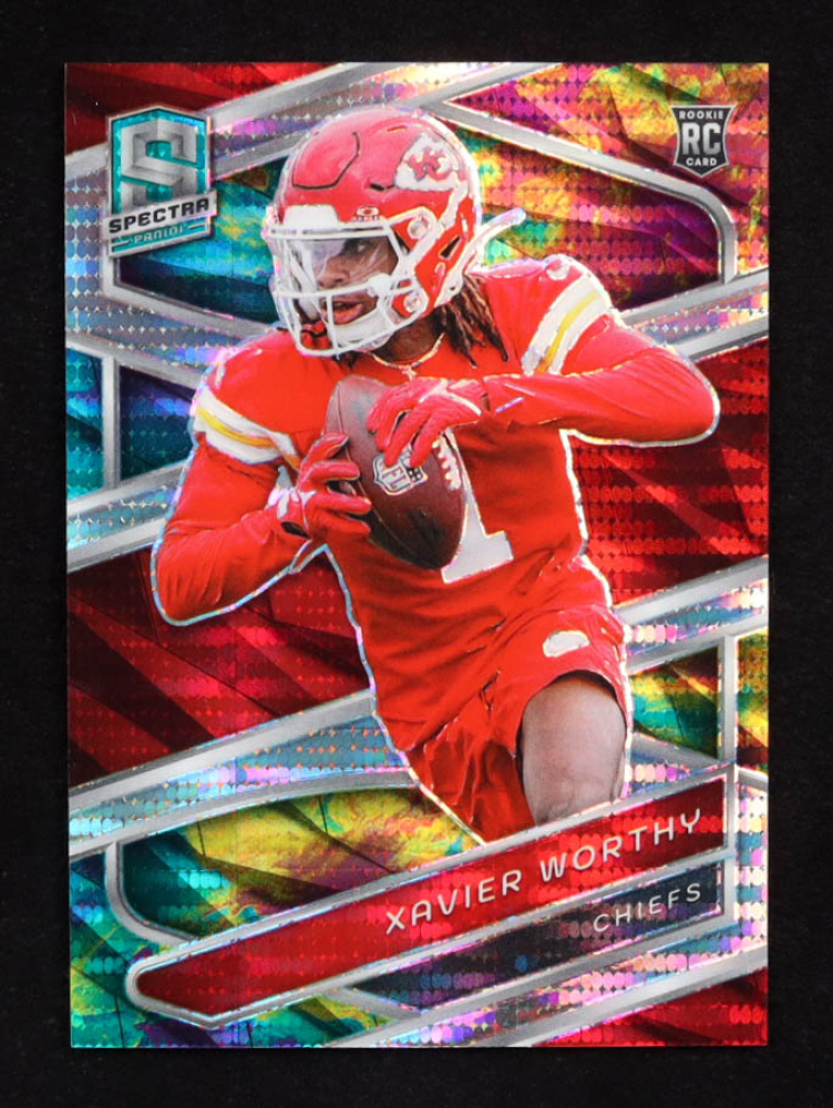 Xavier Worthy 2024 Panini Spectra Celestial #7 RC #17/99