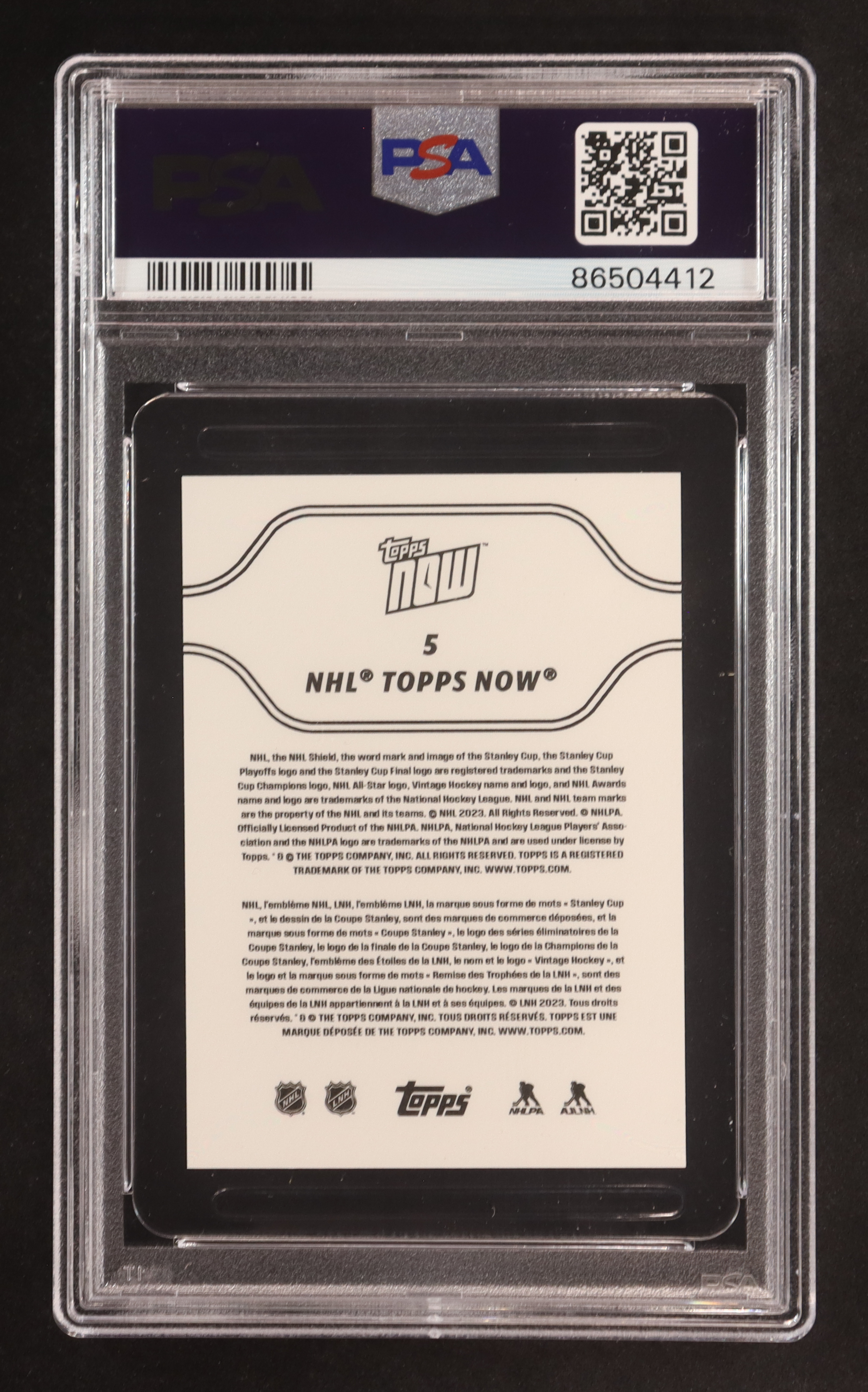 Connor Bedard 2023-24 Topps Now Stickers #5 (PSA 10) at PristineAuction.com Connor Bedard 2023-24 Topps Now Stickers #5 (PSA 10) at PristineAuction.com