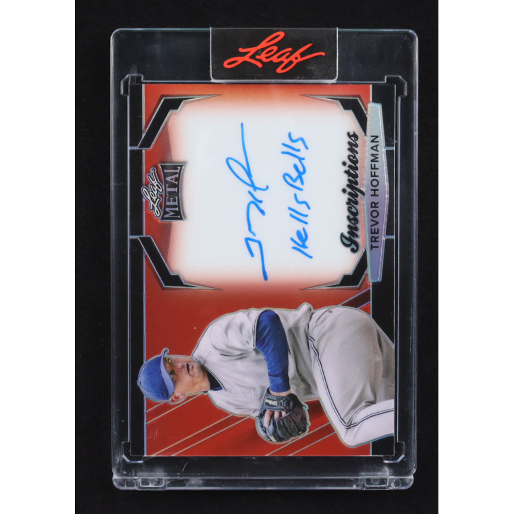 Trevor Hoffman 2024 Leaf Metal Inscriptions Prismatic Red Auto #MI-TH1 #32/100 at PristineAuction.com