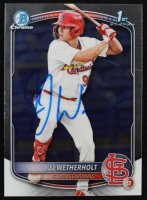JJ Wetherholt Signed 2025 Bowman Chrome Prospects #BCP22 RC (Prova) at PristineAuction.com