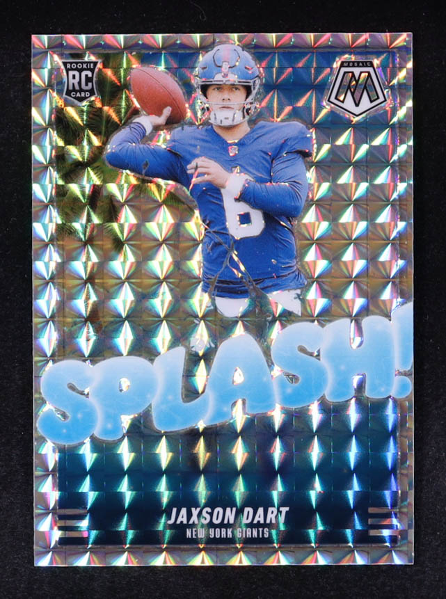 Jaxson Dart 2025 Panini Mosaic Splash Mosaic #15 RC at PristineAuction.com Jaxson Dart 2025 Panini Mosaic Splash Mosaic #15 RC at PristineAuction.com