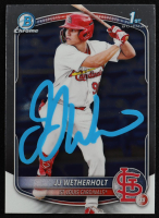 JJ Wetherholt Signed 2025 Bowman Chrome Prospects #BCP22 RC (Prova) at PristineAuction.com