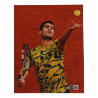 Carlos Alcaraz Signed 8x10 Photo (Beckett) at PristineAuction.com