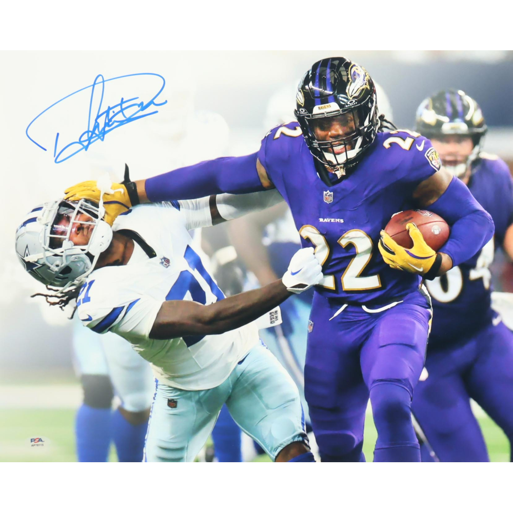 Derrick Henry Signed Ravens 16x20 Photo (PSA) at PristineAuction.com