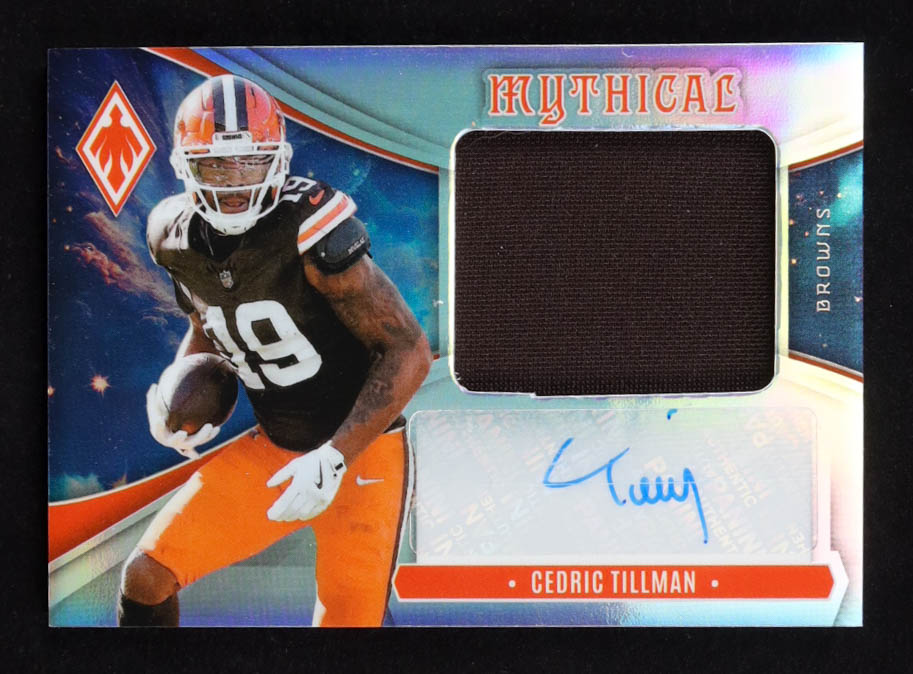 Cedric Tillman 2025 Panini Phoenix Mythical Materials Autographs #25 #20/49 at PristineAuction.com Cedric Tillman 2025 Panini Phoenix Mythical Materials Autographs #25 #20/49 at PristineAuction.com