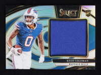 Keon Coleman 2024 Select Jumbo Rookie Swatch Prizm #23 RC #110/149 at PristineAuction.com
