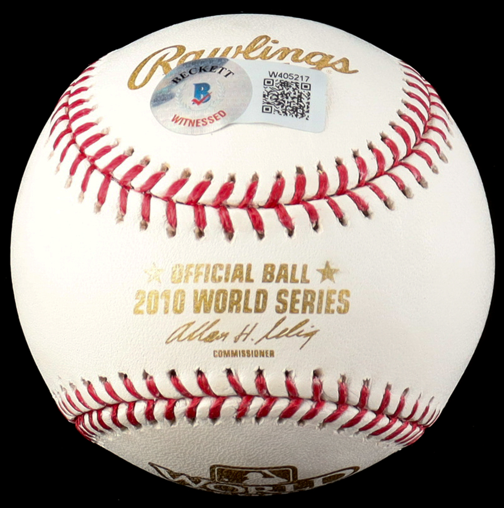 Pablo Sandoval Signed 2010 World Series Baseball (Beckett) at PristineAuction.com Pablo Sandoval Signed 2010 World Series Baseball (Beckett) at PristineAuction.com