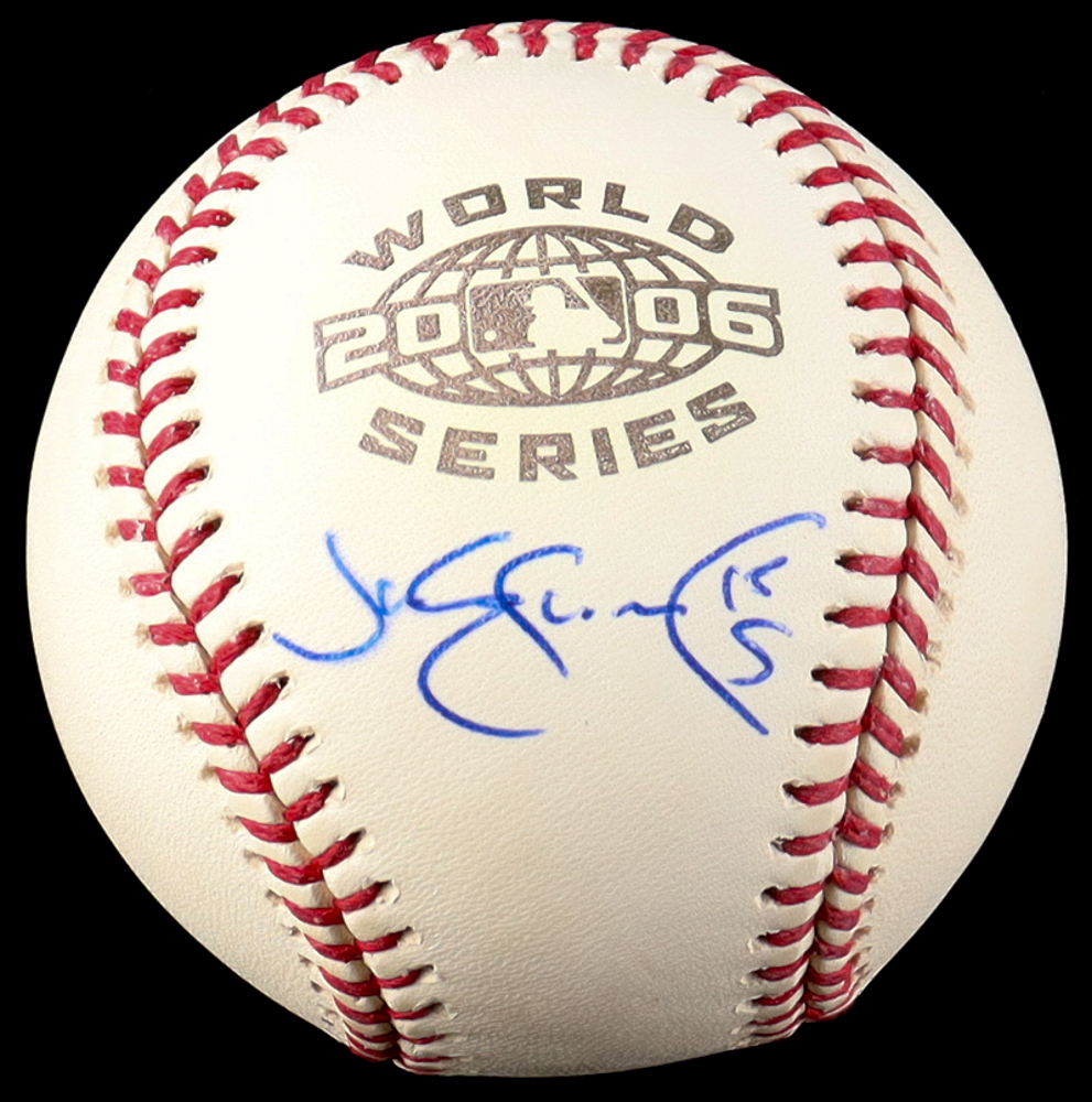 Jim Edmonds Signed 2006 World Series Baseball (JSA) at PristineAuction.com Jim Edmonds Signed 2006 World Series Baseball (JSA) at PristineAuction.com