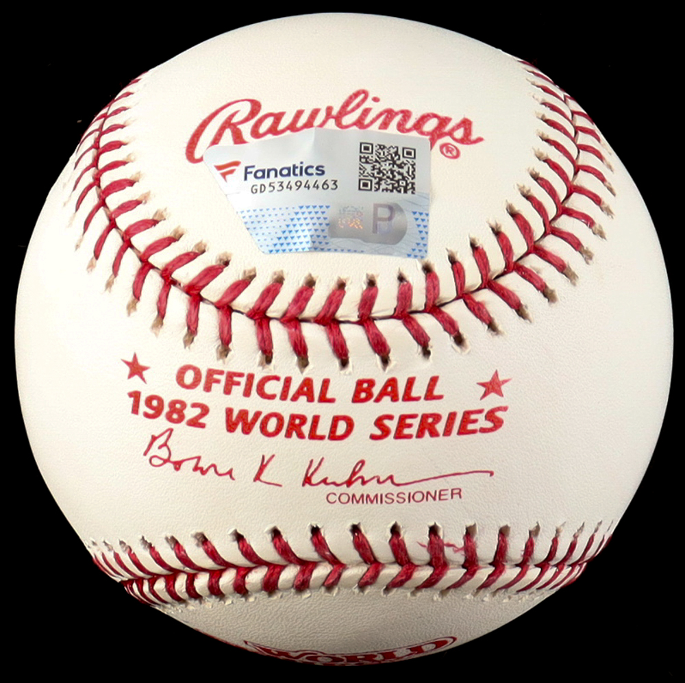 Ozzie Smith Signed 1982 World Series Baseball (Fanatics) at PristineAuction.com Ozzie Smith Signed 1982 World Series Baseball (Fanatics) at PristineAuction.com