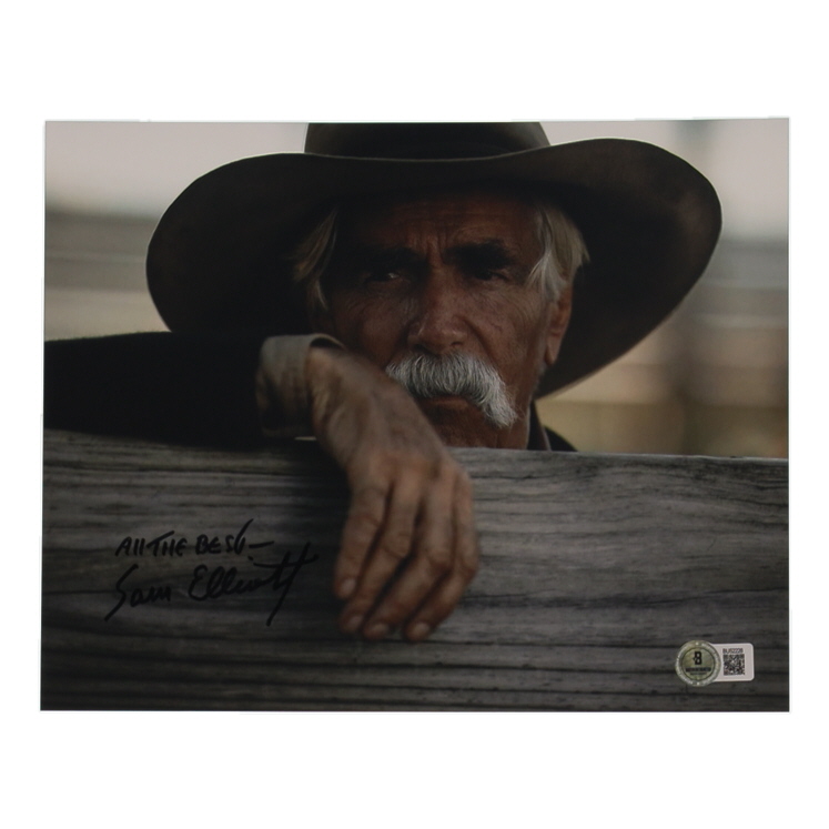 Sam Elliott Signed "1883" 8x10 Photo Inscribed "All The Best" (Beckett) at PristineAuction.com Sam Elliott Signed "1883" 8x10 Photo Inscribed "All The Best" (Beckett) at PristineAuction.com