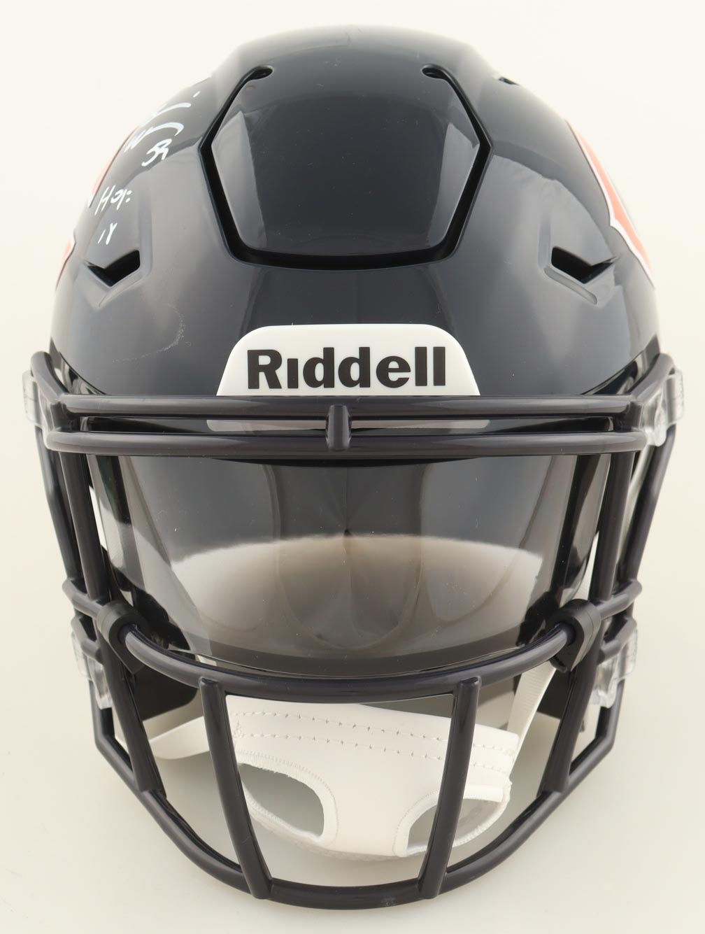 Brian Urlacher Signed Bears Mid-Size SpeedFlex Helmet With Visor Inscribed "HOF 18" (JSA) at PristineAuction.com Brian Urlacher Signed Bears Mid-Size SpeedFlex Helmet With Visor Inscribed "HOF 18" (JSA) at PristineAuction.com