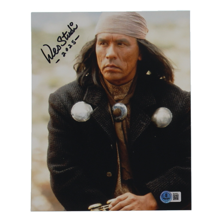 Wes Studi Signed "Geronimo: An American Legend" 8x10 Photo Inscribed "2025" (Beckett) at PristineAuction.com Wes Studi Signed "Geronimo: An American Legend" 8x10 Photo Inscribed "2025" (Beckett) at PristineAuction.com