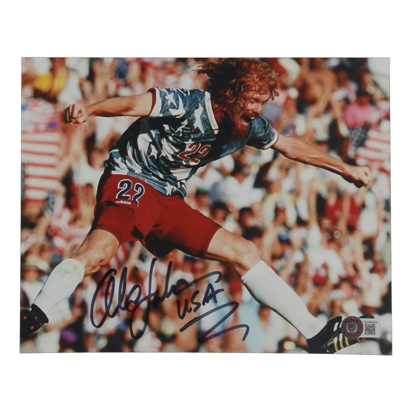 Alexi Lalas Signed Team USA 8x10 Photo Inscribed "USA" (Beckett) at PristineAuction.com Alexi Lalas Signed Team USA 8x10 Photo Inscribed "USA" (Beckett) at PristineAuction.com