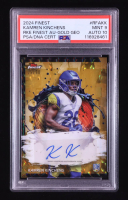 Kamren Kinchens 2024 Finest Rookie Autographs Gold Geometric Refractors #RFAKK #29/50 RC (PSA 9 | Auto 10) at PristineAuction.com