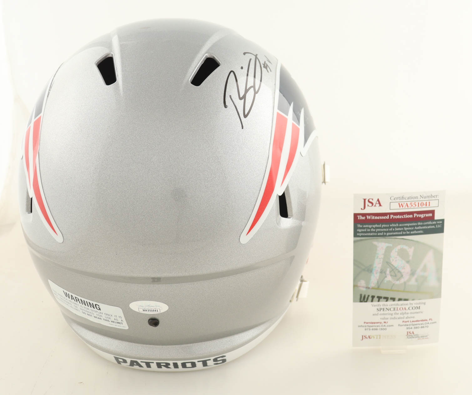 Bailey Zappe Signed Patriots Full-Size Speed Helmet (JSA) at PristineAuction.com Bailey Zappe Signed Patriots Full-Size Speed Helmet (JSA) at PristineAuction.com