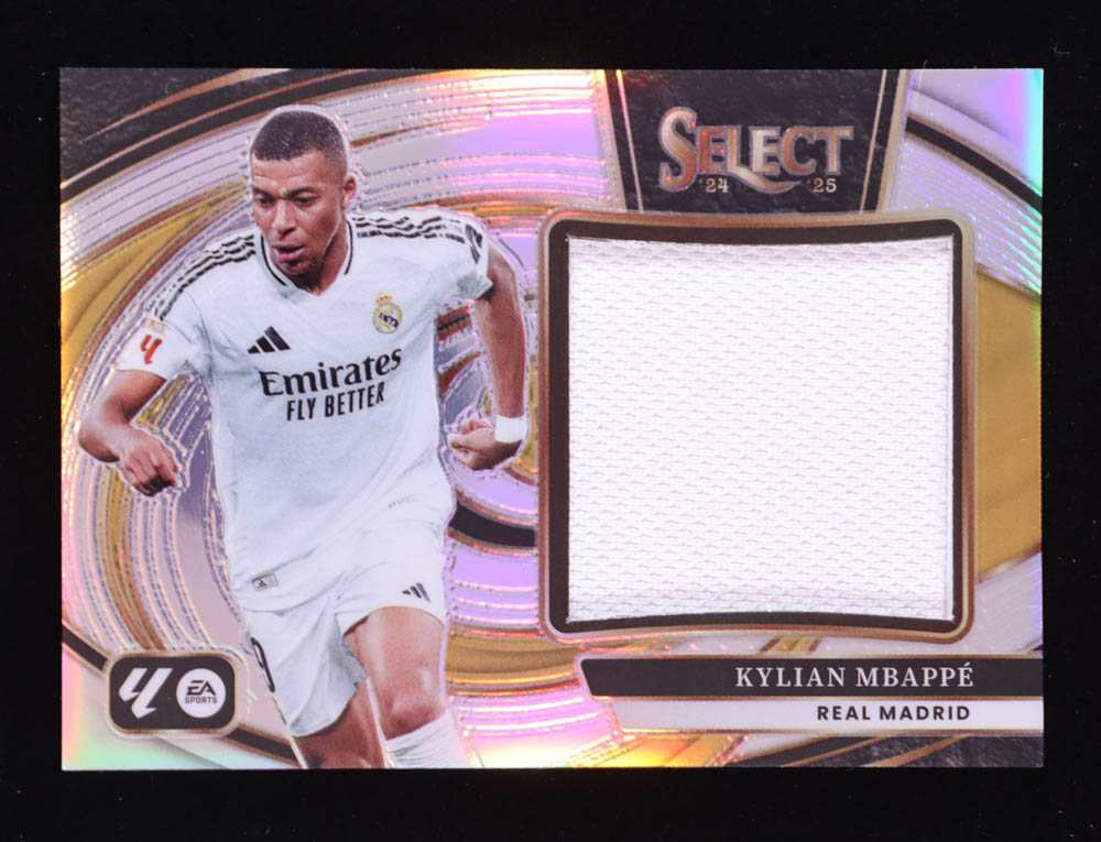 Kylian Mbappe 2024-25 Select La Liga Jumbo Swatches #30 at PristineAuction.com Kylian Mbappe 2024-25 Select La Liga Jumbo Swatches #30 at PristineAuction.com