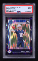Drake Maye 2024 Donruss Optic Rated Rookie Purple Shock #229 RC (PSA 9) at PristineAuction.com