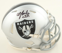 AJ Cole Signed Raiders Speed Mini Helmet (Beckett) at PristineAuction.com