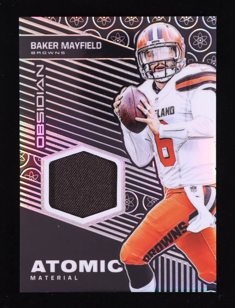 Baker Mayfield 2019 Panini Obsidian Atomic Materials #7 #43/75 at PristineAuction.com Baker Mayfield 2019 Panini Obsidian Atomic Materials #7 #43/75 at PristineAuction.com