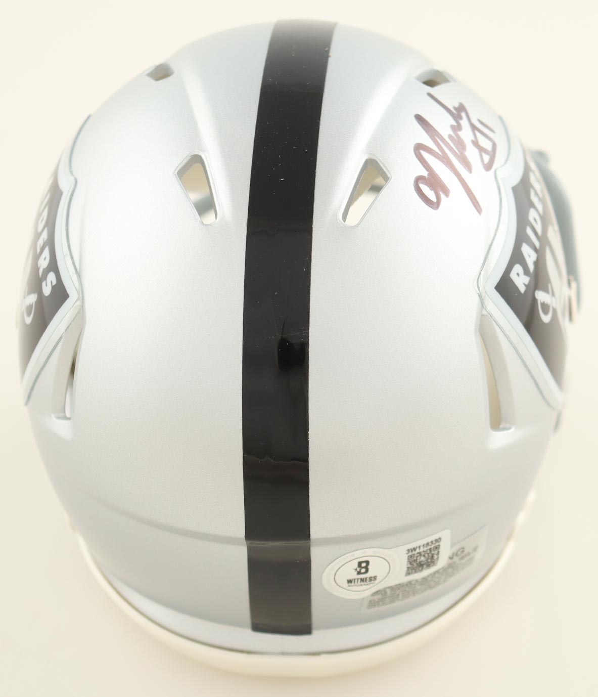 AJ Cole Signed Raiders Speed Mini Helmet (Beckett) at PristineAuction.com AJ Cole Signed Raiders Speed Mini Helmet (Beckett) at PristineAuction.com