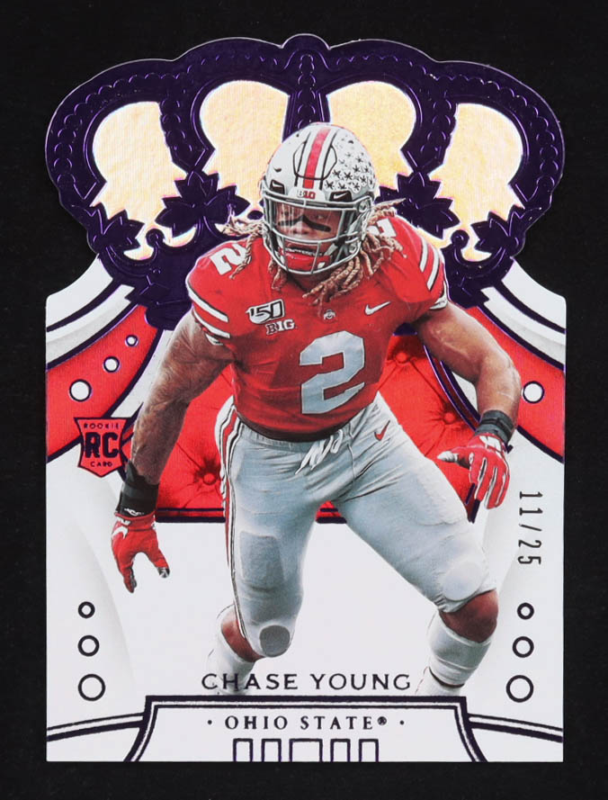 Chase Young 2020 Crown Royale Draft Picks Purple #2 RC #11/25 at PristineAuction.com Chase Young 2020 Crown Royale Draft Picks Purple #2 RC #11/25 at PristineAuction.com