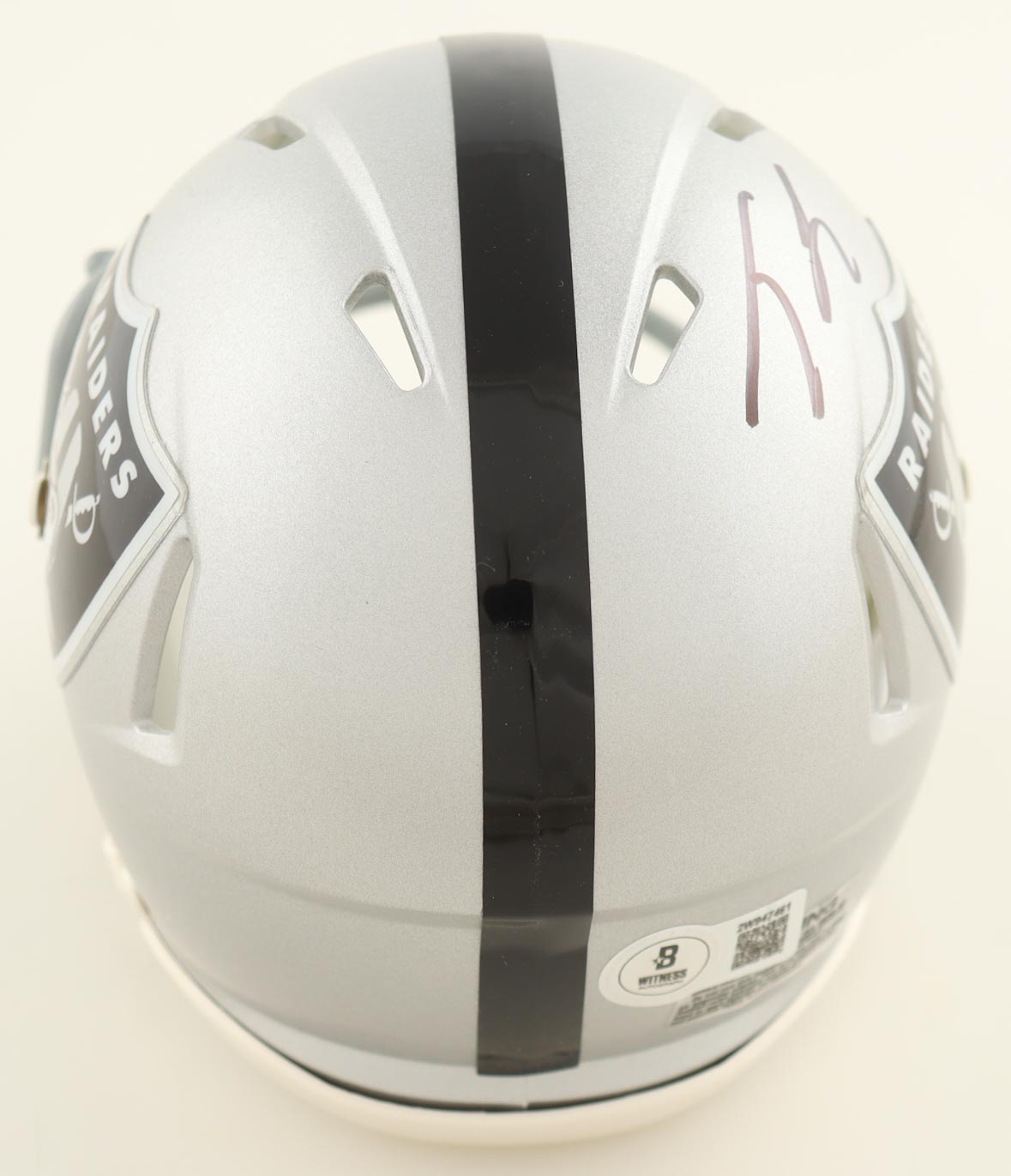 Tre Tucker Signed Raiders Speed Mini Helmet (Beckett) at PristineAuction.com Tre Tucker Signed Raiders Speed Mini Helmet (Beckett) at PristineAuction.com