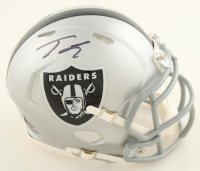 Tre Tucker Signed Raiders Speed Mini Helmet (Beckett) at PristineAuction.com