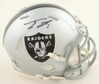 Tre Tucker Signed Raiders Speed Mini Helmet (Beckett) at PristineAuction.com