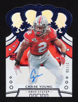 Chase Young 2020 Crown Royale Draft Picks Signatures Blue #2 #27/30 RC at PristineAuction.com
