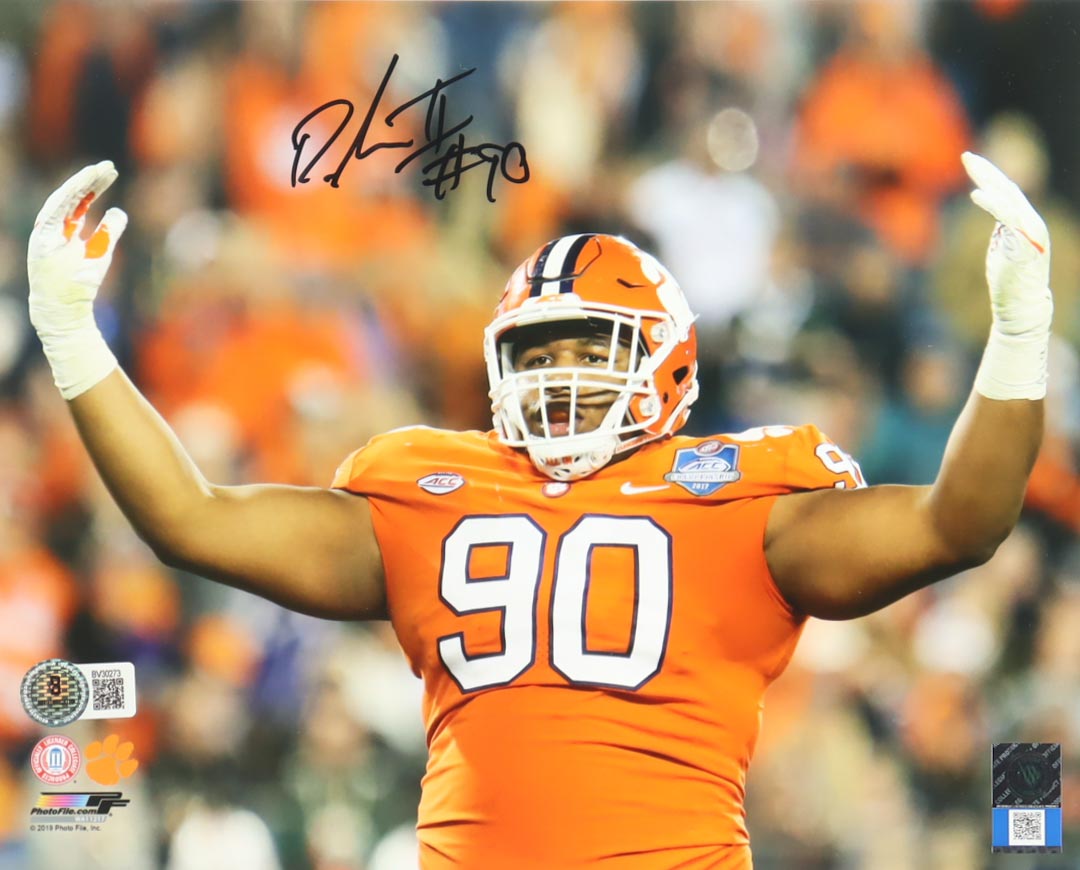 Dexter Lawrence Signed Clemson Tigers 8x10 Photo (Beckett) at PristineAuction.com Dexter Lawrence Signed Clemson Tigers 8x10 Photo (Beckett) at PristineAuction.com