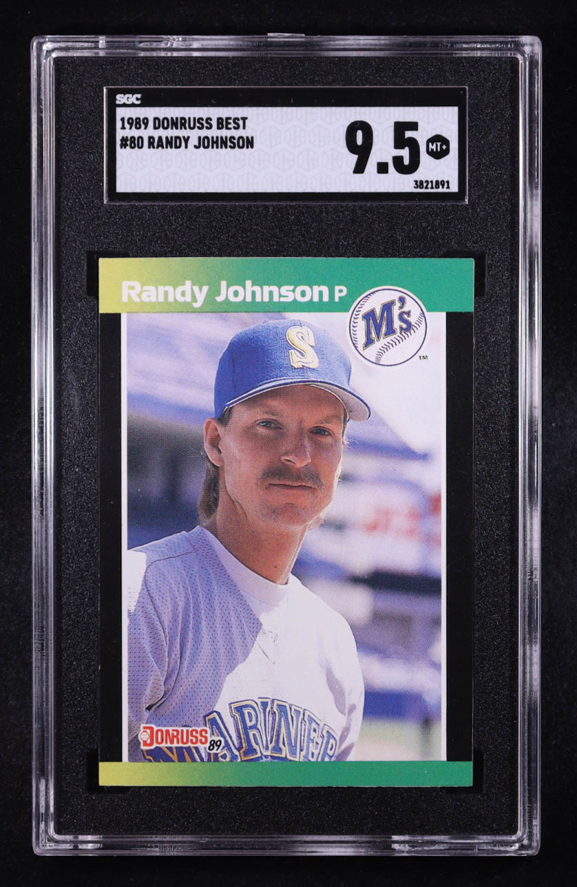 Randy Johnson 1989 Donruss Baseball's Best #80 RC (SGC 9.5) at PristineAuction.com Randy Johnson 1989 Donruss Baseball's Best #80 RC (SGC 9.5) at PristineAuction.com
