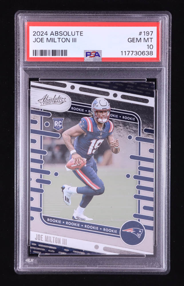 Joe Milton III 2024 Absolute #197 RC (PSA 10) at PristineAuction.com Joe Milton III 2024 Absolute #197 RC (PSA 10) at PristineAuction.com