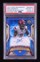 Mike Sainristil 2024 Topps Resurgence Resurgence Rookie Signatures Blue Surge #RRSMSA #06/99 RC (PSA 10 | Auto 10) at PristineAuction.com