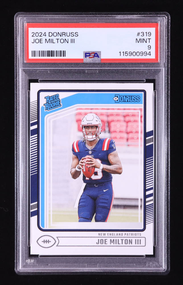 Joe Milton III 2024 Donruss #319 RR RC (PSA 9) at PristineAuction.com Joe Milton III 2024 Donruss #319 RR RC (PSA 9) at PristineAuction.com