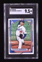 Yoshinobu Yamamoto 2024 Bowman #36 RC (SGC 9.5) at PristineAuction.com