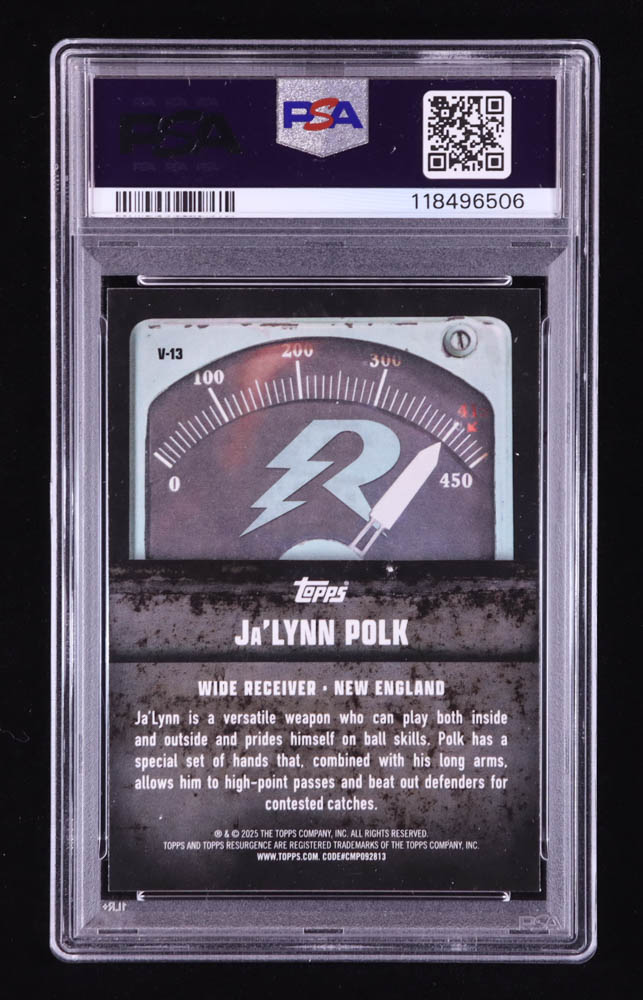 Ja'Lynn Polk 2024 Topps Resurgence Voltaic #V13 RC (PSA 9) at PristineAuction.com Ja'Lynn Polk 2024 Topps Resurgence Voltaic #V13 RC (PSA 9) at PristineAuction.com