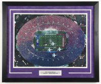 2011 Rose Bowl TCU Horned Frogs vs Wisconsin Badgers Custom Framed Photo at PristineAuction.com