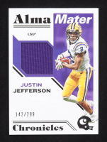 Justin Jefferson 2020 Panini Chronicles Draft Picks Alma Mater Materials #17 RC #142/299 at PristineAuction.com