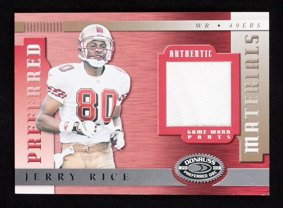 Jerry Rice 2000 Donruss Preferred Materials #PM6 #229/250 at PristineAuction.com Jerry Rice 2000 Donruss Preferred Materials #PM6 #229/250 at PristineAuction.com