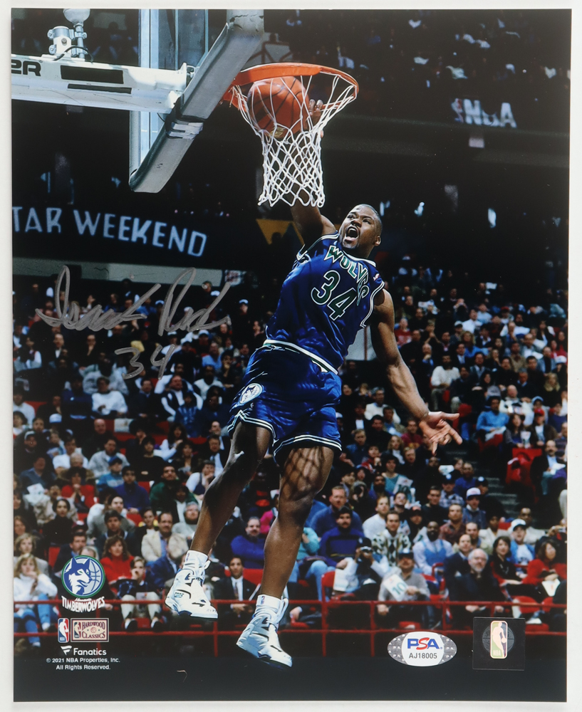 Isaiah Rider Signed Timberwolves 8x10 Photo (PSA) at PristineAuction.com Isaiah Rider Signed Timberwolves 8x10 Photo (PSA) at PristineAuction.com