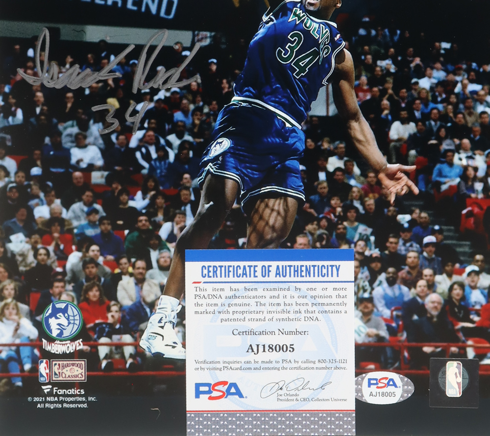 Isaiah Rider Signed Timberwolves 8x10 Photo (PSA) at PristineAuction.com Isaiah Rider Signed Timberwolves 8x10 Photo (PSA) at PristineAuction.com