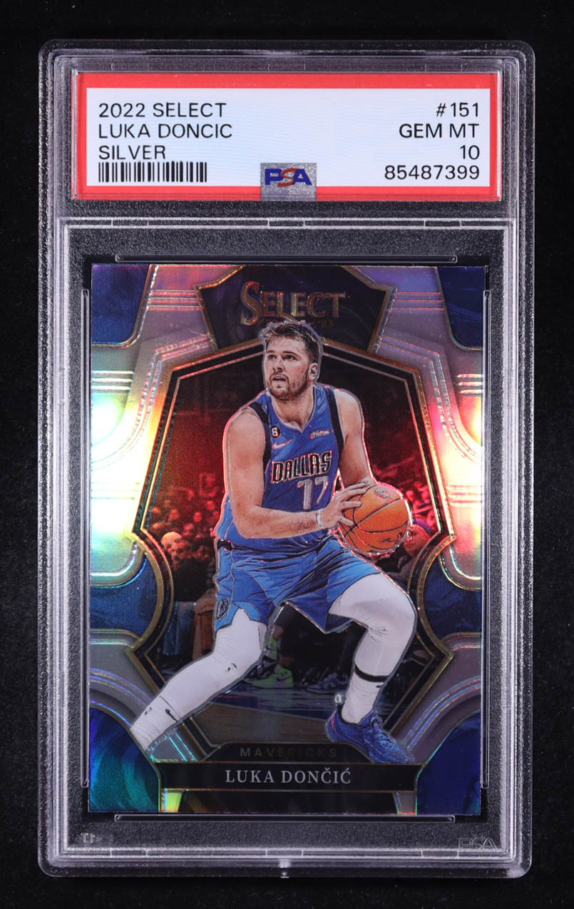 Luka Doncic 2022-23 Select Prizms Silver #151 (PSA 10) at PristineAuction.com Luka Doncic 2022-23 Select Prizms Silver #151 (PSA 10) at PristineAuction.com